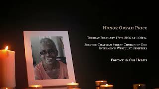 In Loving Memory of Honor Orpah Price - Obituary
