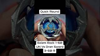 Beyblade X - Golem Rock 1-60 Un Vs Dran Sword 3-60 R #beybladexbattle #beybladex #beyblade