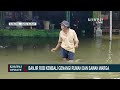 update sempat surut banjir rob kembali rendam pemukiman dan sawah di subang