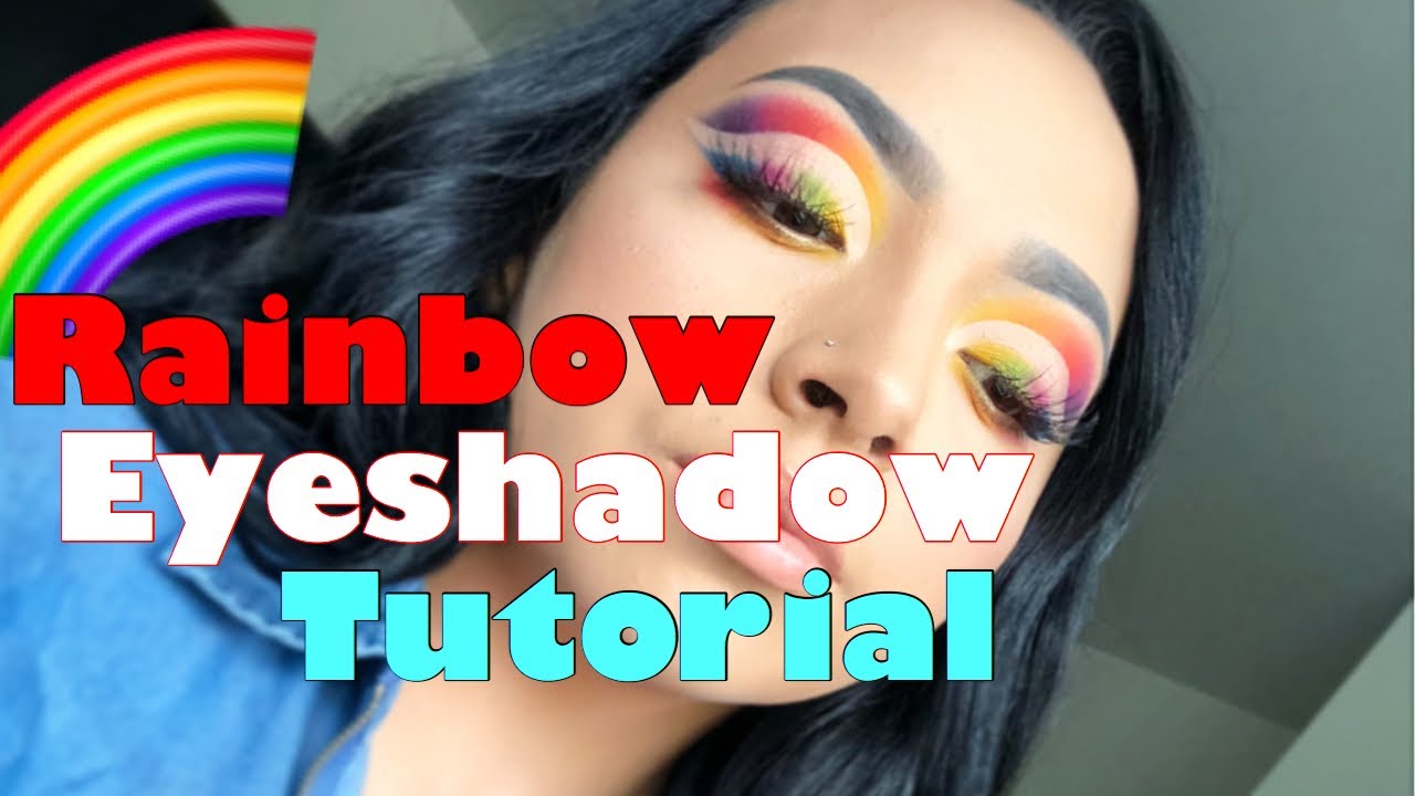 Rainbow Eyeshadow Tutorial - YouTube