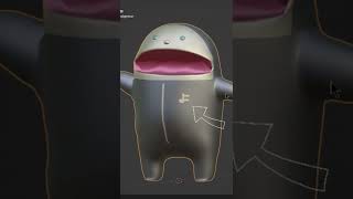 動く！キャラクターにアーマチュアを設定したよ　#shorts  #blender