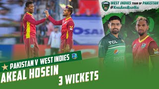 Akeal Hosein 3 Wickets | Pakistan vs West Indies | 2nd ODI 2022 | PCB | MO2T