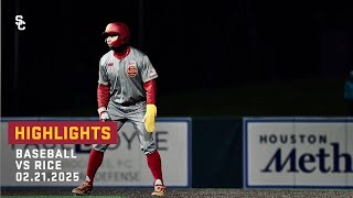 Baseball - USC 7, Rice 4: Highlights (02/21/25)