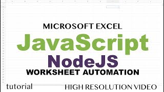 Excel Macros with JavaScript & Node JS - Read Excel File to JSON, Modify & Write Back to Excel