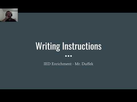 How do you write technical writing instructions?