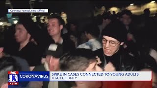 Spike in cases connected to young adults in Utah County, health officials say