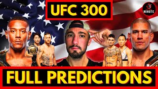 UFC 300 Full Card Predictions, Pereira vs Hill | The MMA Minute Show