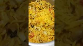 Biryani in mushroom hotel style