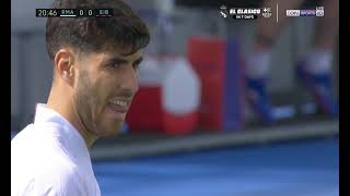 Free kick on goal Eibar/Real Madrid v Sociedad Deportiva