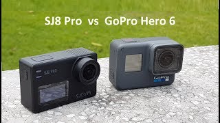 SJ8 Pro vs GoPro Hero 6 Comparison [4K]