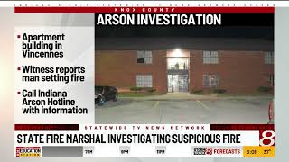 Indiana official looks into apartment building fire in Vincennes