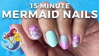 15-minute Mermaid Nail Stamping Challenge - Maniology LIVE!