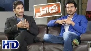 Yevadu || Chit Chat with Ram Charan and Allu Arjun || Part 01