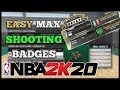 EASIEST WAY TO GET SHOOTING BADGES FAST NBA 2K20! BEST METHOD!