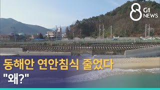 [G1뉴스] 동해안 연안침식 줄었다..\