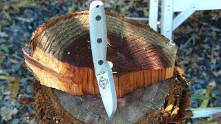 ESEE Camp Lore BOLIEU RB3 Batoning cutting test