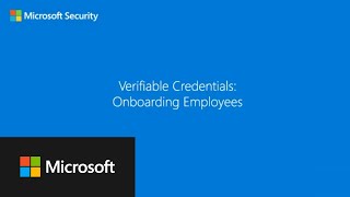 Verifiable Credentials: Onboarding Employees