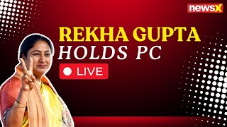 LIVE: Delhi CM Rekha Gupta addresses press conference after first cabinet meeting I BJP I Delhi