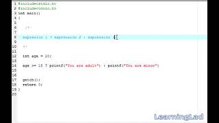 C Programming Video Tutorials for Beginners 12 C Ternary Operator with Example