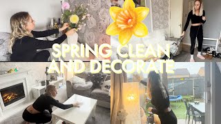 SPRING CLEAN MY LIVING ROOM 2024 | deep cleaning motivation | spring decor | all day cleaning