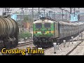 CROSSING TRAINS on CURVES & GRADIENTS | Part 1 | Indian Railways