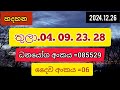 hadahana 1006 2024.12.26today dlb lottery results ලොතරැයි ප්‍රතිඵල අංක