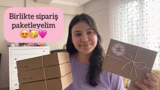 BİRLİKTE SİPARİŞ PAKETLEYELİM | @comellam küçük işletmem 😍 | @mycolorbloq 🥳