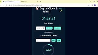 Advanced Digital Clock Using HTML, CSS & JavaScript | Real-Time Clock Project for Beginners