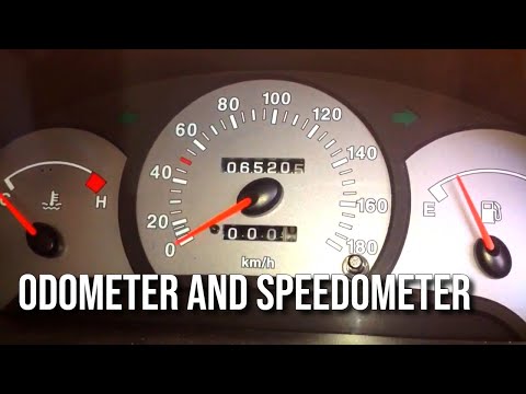 What does a speedometer and odometer indicate?