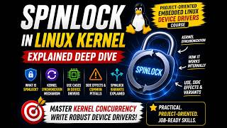 Spinlock Explained | Linux Kernel Synchronization Made Simple (Device Drivers)