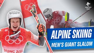 ⛷ Marco Odermatt wins gold medal!🥇  | Men's giant slalom #Beijing2022