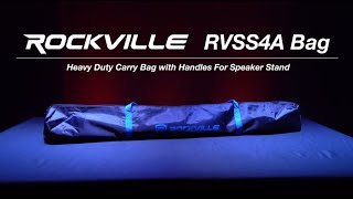 All About Your Rockville RVSS4A Zipperd Heavy Duty Carry Bag with Handles For Speaker Stand