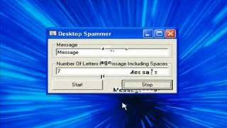 Visual Basic 6 Program: Desktop Spammer
