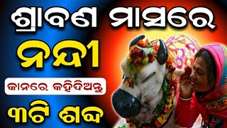 ଶ୍ରାବଣ ମାସରେ ( ନନ୍ଦୀ ) କାନରେ କହିଦିଅନ୍ତୁ ଏହି ଶବ୍ଦ | ମନୋକାମନା ପୂର୍ଣ୍ଣ ହେବ | Say in the ears of Nandi