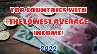Top 10 Countries with the Lowest Median Income in the World | 2022