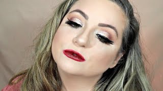 Glitter Cut Crease | NYE Makeup Tutorial