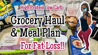 GROCERY HAUL & MEAL PLAN | LOW CARB | HIGH PROTEIN | IN WITH JEN