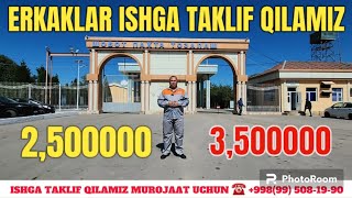 TEZKOR VIDEO ISHGA TAKLIF QILAMIZ MUROJAAT UCHUN ☎️+998(99) 508-19-90