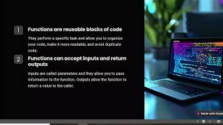 Functions and Parameters | Lecture 14 | #python