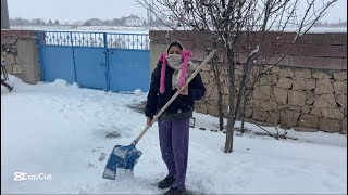 📌 BEMBEYAZ BİR SABAHA UYANDIK - KAR KÜRÜDÜM🧹 CENAZE EVİNE GİTTİM ÇOK ÜZGÜNÜM ARKADAŞLAR 🥺