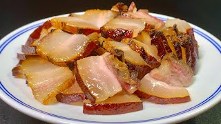 Soak pork directly in soy sauce for 2 days, the taste is more fragrant than bacon