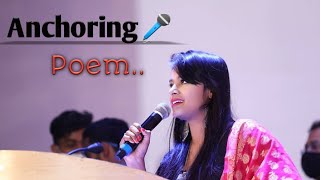 Anchoring poem 🎤 || hindi anchoring || professional anchor || women's day || Ankita Prasad ❤️