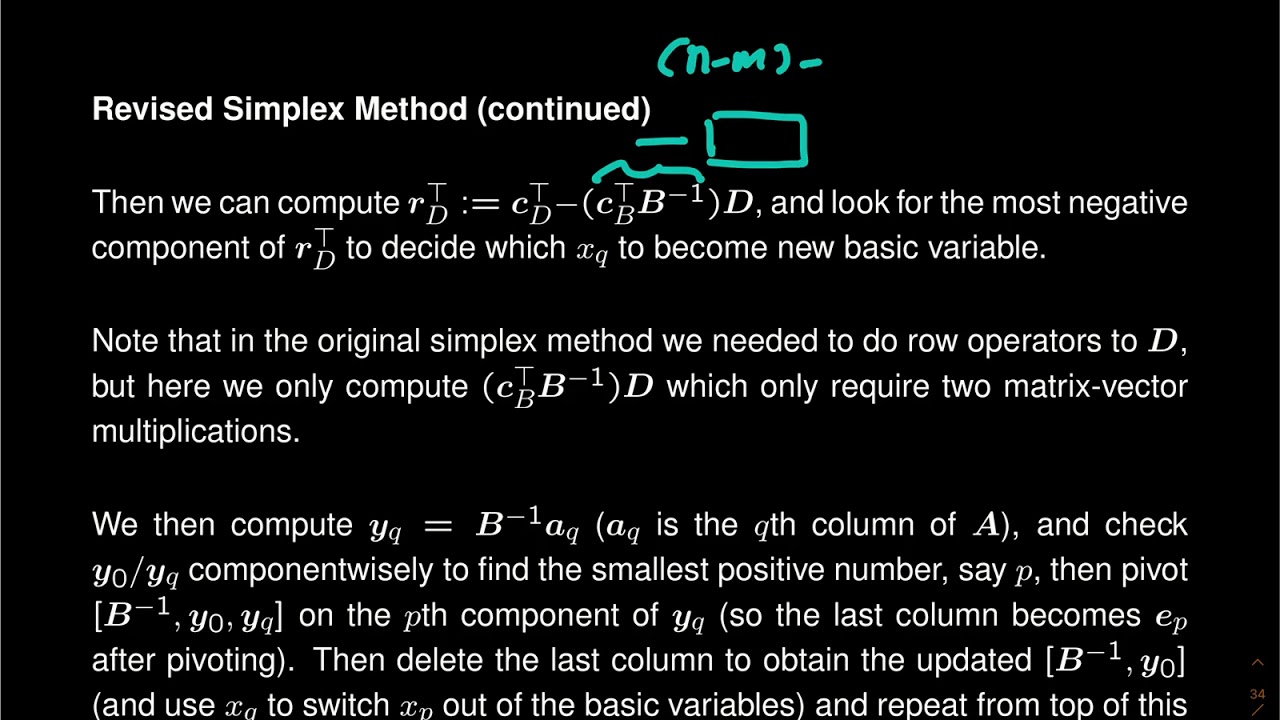 Lecture 15 - Revised Simplex Method - YouTube