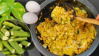 முருங்கைக்காய் முட்டை தோரன்/Drumstick Pulp Egg Poriyal Recipe/@BellasHomeCooking