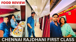 12433 CHENNAI DELHI RAJDHANI EXPRESS FIRST CLASS AC COUPE JOURNEY WITH DELICIOUS