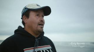 Clam Digging on the Beach at BC's Haida Gwaii