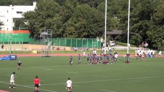 ラクビー関東大学リーグ戦2部　専修大学　　VS 　白鴎大学