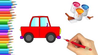 How to Draw a CAR - Easy Kids Drawings | SIMPLEST WAY on How to draw a car