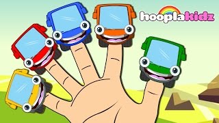 Wheels on the Bus Finger Family | Kids Songs  And More | HooplaKidz