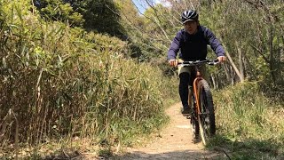 里山トレイルに走りに行ってきました。今回のコースは初心者向けのMTBコースかな？1/2